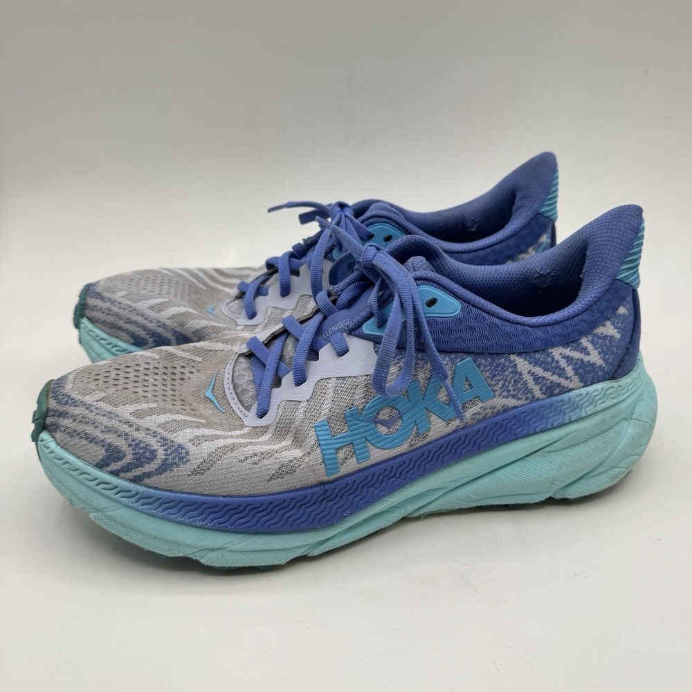 Hoka Woman's Sz 11B  Challenger ATR 7 Trail Running Shoes Ether Cosmos